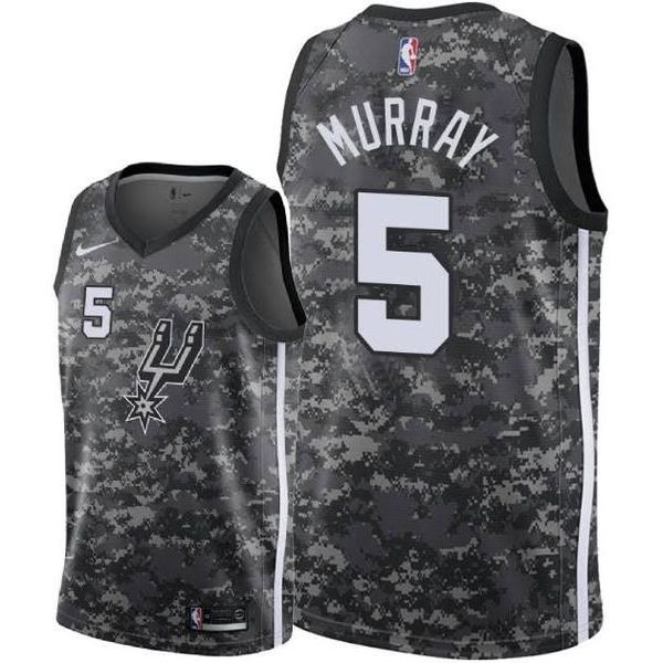 Men's San Antonio Spurs Dejounte Murray #5 Nike White Swingman NBA Jersey -  City Edition